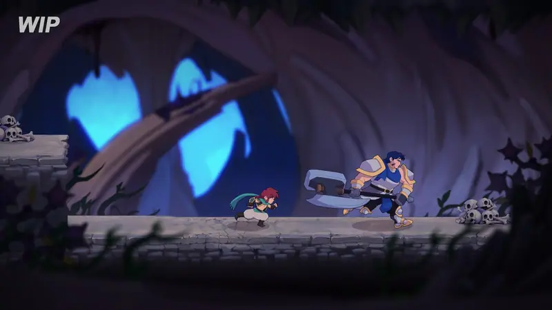 Nayyar and Riab crossing a cave