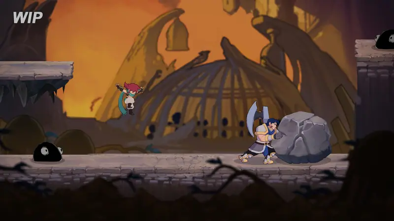 Puzzle: pushing a boulder together